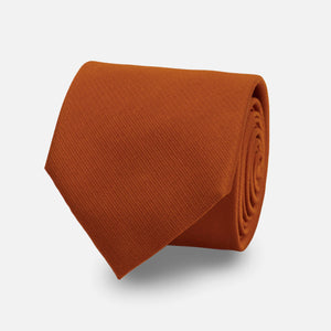 Grosgrain Solid Burnt Orange Tie featured image