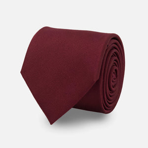 Grosgrain Solid Burgundy Tie featured image