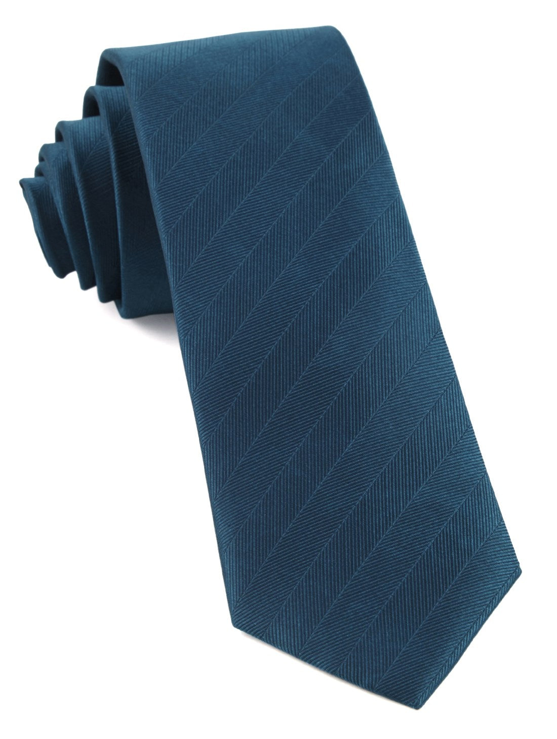 Herringbone Vow Teal Tie | Silk Ties | Tie Bar