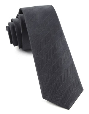 Herringbone Vow Charcoal Tie featured image
