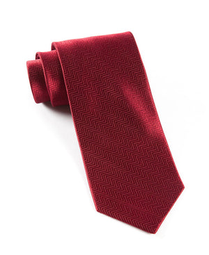 Herringbone Burgundy Tie featured image