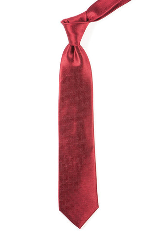 Herringbone Burgundy Tie alternated image 1