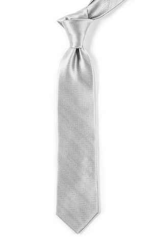 Herringbone Platinum Tie alternated image 1