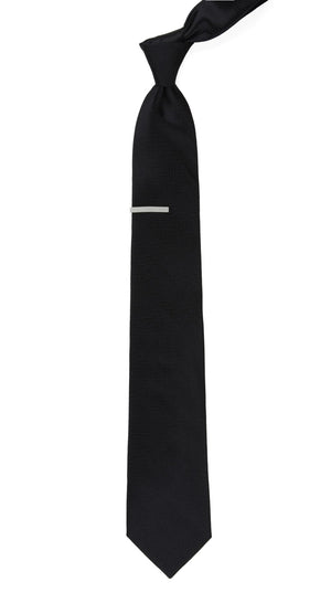 Herringbone Black Tie