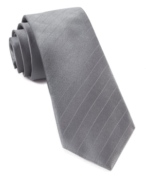 Herringbone Vow Grey Tie featured image