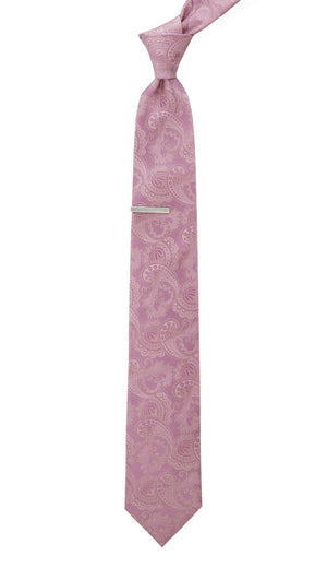 Twill Paisley Dusty Rose Tie alternated image 1