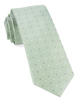 Suited Polka Dots Sage Green Tie featured image