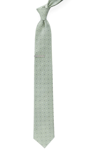 Suited Polka Dots Sage Green Tie alternated image 1