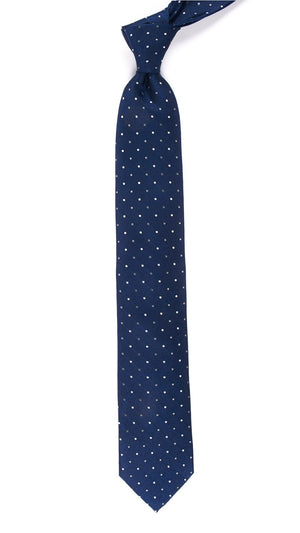 Jpl Dots Navy Tie | Silk Ties | Tie Bar