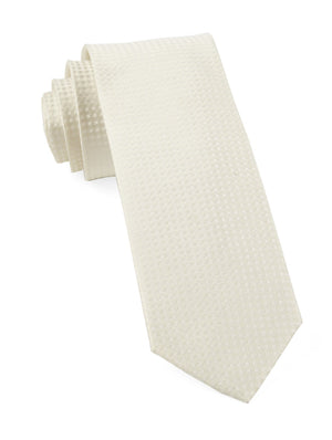 Be Married Checks Ivory Tie