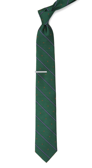 Football Stripe Kelly Green Tie alternated image 1