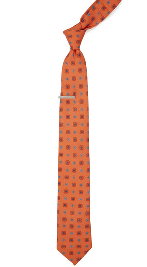 Wildflower Medallion Tangerine Tie alternated image 1