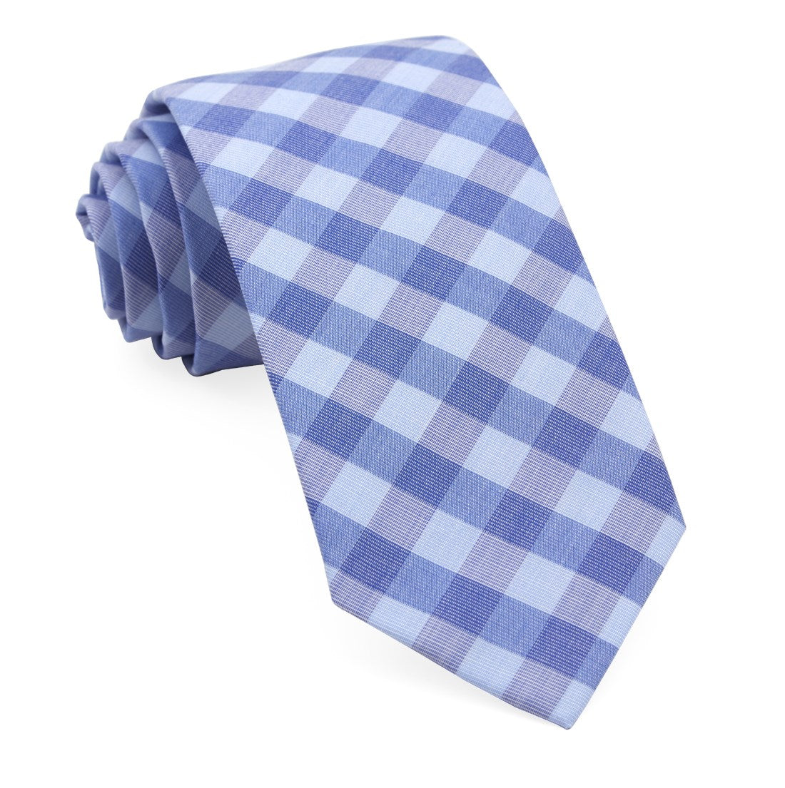 Old City Checks Light Blue Tie | Cotton Ties | Tie Bar