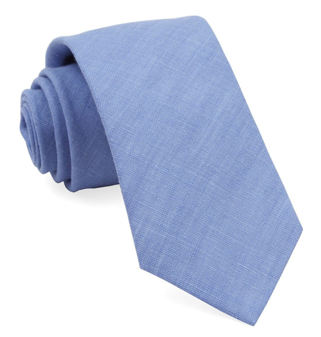 South End Solid Periwinkle Tie | Linen Ties | Tie Bar