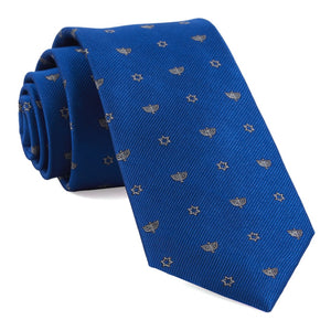 Menorahs Royal Blue Tie featured image