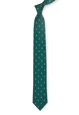 O Christmas Tree Hunter Green Tie alternated image 1