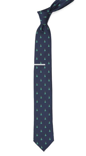 O Christmas Tree Navy Tie alternated image 1