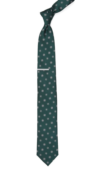 Snowflake Hunter Green Tie alternated image 1