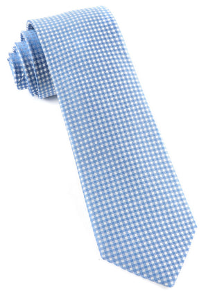 Be Married Checks Light Blue Tie featured image