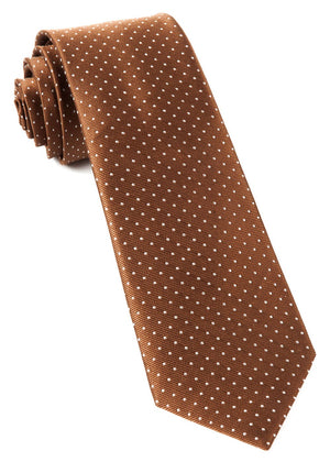 Mini Dots Brown Tie