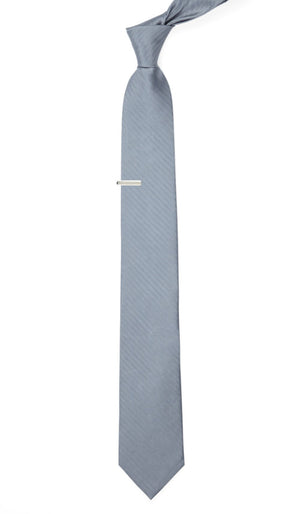 Sound Wave Herringbone Silver Tie alternated image 1