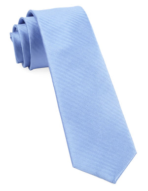 Sound Wave Herringbone Light Blue Tie