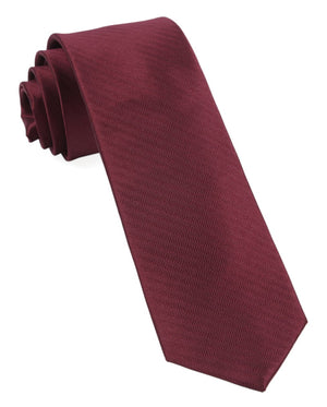 Sound Wave Herringbone Burgundy Tie featured image