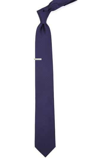 Sound Wave Herringbone Eggplant Tie alternated image 1