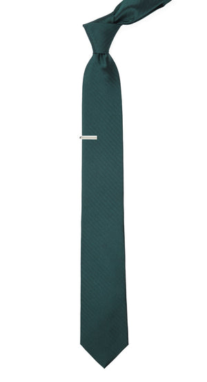 Sound Wave Herringbone Hunter Green Tie alternated image 1