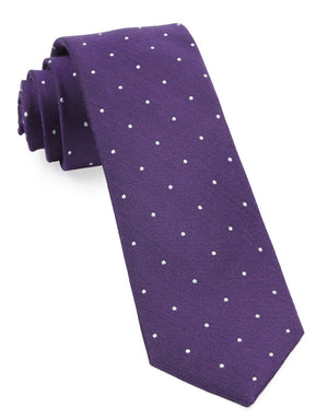 Dotted Report Plum Tie featured image