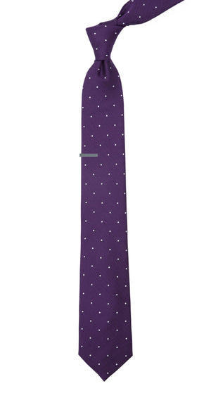 Dotted Report Plum Tie alternated image 1