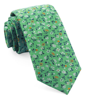 Floral Acres Mint Tie