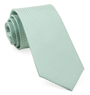 Be Married Checks Spearmint Tie