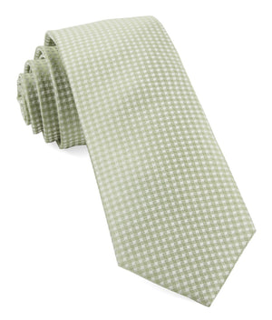 Be Married Checks Sage Green Tie featured image