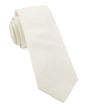 Bulletin Dot Ivory Tie