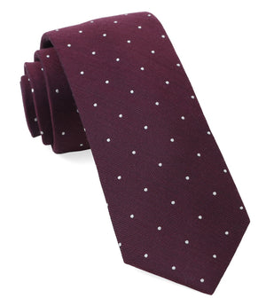 Dotted Report Wine Tie featured image