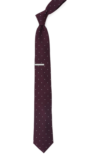 Dotted Report Wine Tie alternated image 1