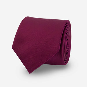 Herringbone Vow Wine Tie featured image