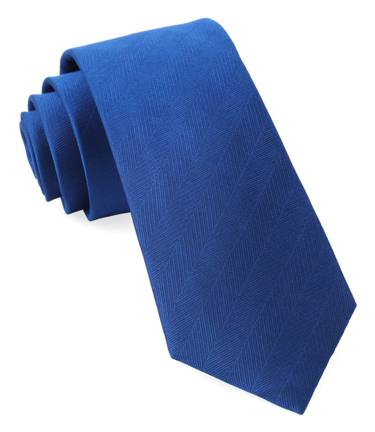 Herringbone Vow Royal Blue Tie | Silk Ties | Tie Bar