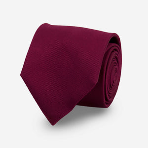 Grosgrain Solid Wine Tie featured image