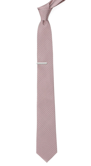 Mini Dots Mauve Stone Tie | Silk Ties | Tie Bar