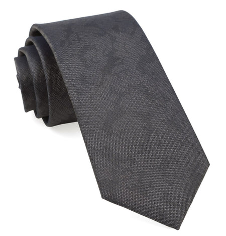 Refinado Floral Charcoal Tie | Silk Ties | Tie Bar