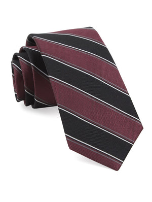 Dual Texture Stripe Marsala Tie featured image