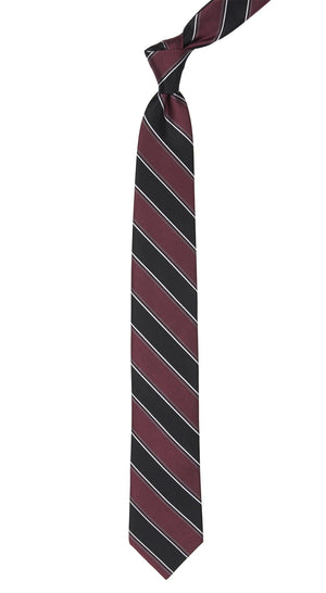 Dual Texture Stripe Marsala Tie alternated image 1