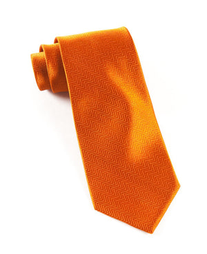 Herringbone Burnt Orange Tie featured image