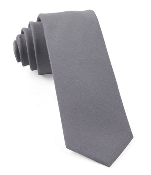 Solid Wool Light Grey Tie featured image