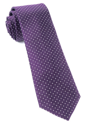 Mini Dots Eggplant Tie featured image