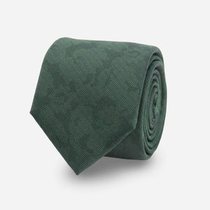 Refinado Floral Hunter Green Tie