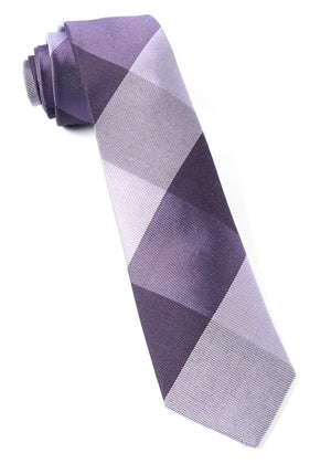 West Bison Plaid Purple Tie featured image
