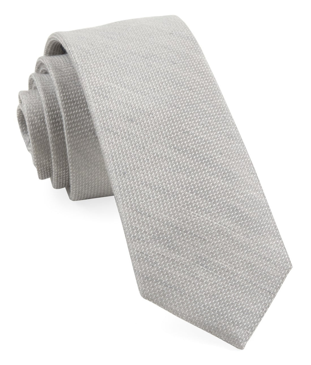 Bhldn Jet Set Solid Grey Tie | Linen Ties | Tie Bar